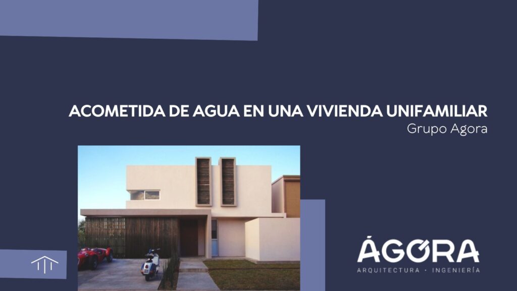 Acometida de agua en una vivienda unifamiliar